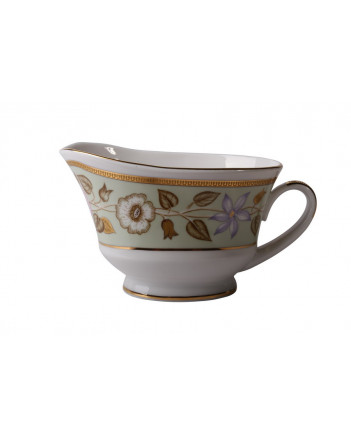 LOMONOSOV IMPERIAL PORCELAIN GRAVY BOAT JADE BACKGROUND 400 ml/13.5 oz