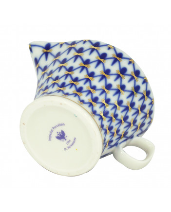 LOMONOSOV IMPERIAL PORCELAIN GRAVY BOAT COBALT NET 150 ml/5.1 oz