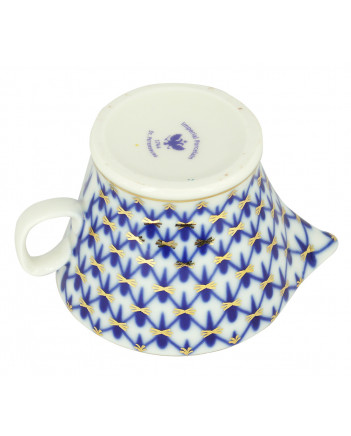 LOMONOSOV IMPERIAL PORCELAIN GRAVY BOAT COBALT NET 150 ml/5.1 oz