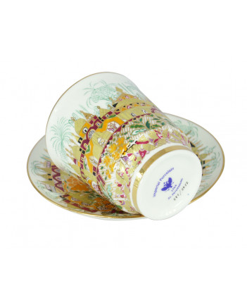 LOMONOSOV IMPERIAL BONE CHINA RARE PORCELAIN ESPRESSO CUP MAY GOLDEN SPRING 165 ml/5.6 fl.oz