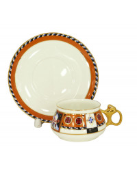 LOMONOSOV IMPERIAL BONE CHINA PORCELAIN ESPRESSO CUP BILIBINA VASILISA FAIRYTALE 180 ml 6.1 oz