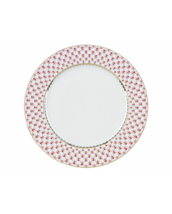 LOMONOSOV IMPERIAL PORCELAIN DINNER SET RED NET 24 items