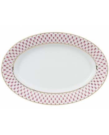 LOMONOSOV IMPERIAL PORCELAIN DINNER SET RED NET 24 items