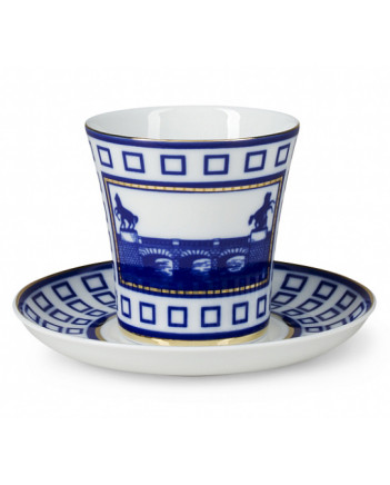 LOMONOSOV IMPERIAL PORCELAIN COFFEE LATTE HOT CHOCOLATE MUG ANICHKOV BRIDGE 360 ml/12.2 fl.oz