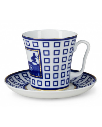 LOMONOSOV IMPERIAL PORCELAIN COFFEE LATTE HOT CHOCOLATE MUG ANICHKOV BRIDGE 360 ml/12.2 fl.oz