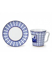 LOMONOSOV IMPERIAL PORCELAIN COFFEE LATTE HOT CHOCOLATE MUG ANICHKOV BRIDGE 360 ml/12.2 fl.oz