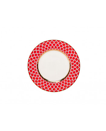 LOMONOSOV IMPERIAL BONE CHINA PORCELAIN TEACUP AND SAUCER IDYLL SCARLET v.1 250 Ml/8.5 Fl.Oz