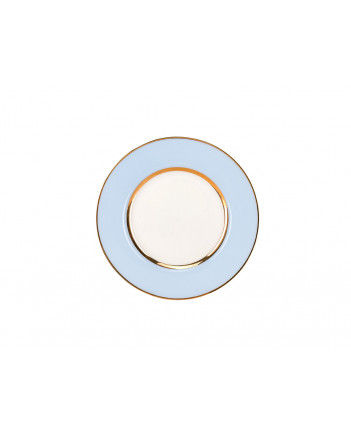 LOMONOSOV IMPERIAL BONE CHINA PORCELAIN TEACUP AND SAUCER IDYLL AZURE v.1 250 Ml/8.5 Fl.Oz