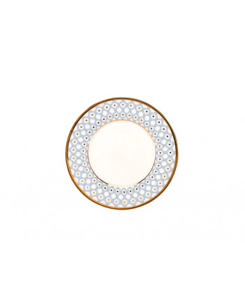 LOMONOSOV IMPERIAL BONE CHINA PORCELAIN TEACUP AND SAUCER IDYLL AZURE v.2 250 Ml/8.5 Fl.Oz