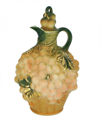 LOMONOSOV IMPERIAL PORCELAIN WINE DECANTER GRAPES PINK 1160 ML/40 OZ