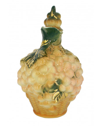 LOMONOSOV IMPERIAL PORCELAIN WINE DECANTER GRAPES PINK 1160 ML/40 OZ
