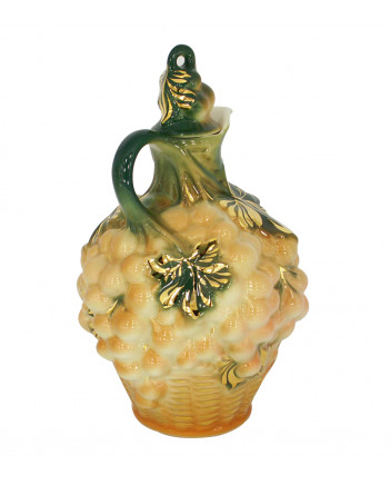 LOMONOSOV IMPERIAL PORCELAIN WINE DECANTER GRAPES PINK 1160 ML/40 OZ