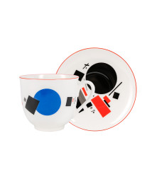LOMONOSOV IMPERIAL BONE CHINA PORCELAIN ESPRESSO CUP SUPREMATISM SUETIN 180 ml 6.1 fl.oz