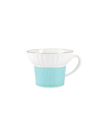 LOMONOSOV IMPERIAL BONE CHINA PORCELAIN ESPRESSO CUP WAVE GEOMETRY #3 155 ml/5.2 fl.oz