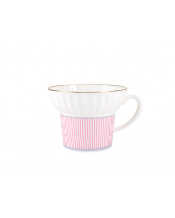 LOMONOSOV IMPERIAL BONE CHINA PORCELAIN ESPRESSO CUP WAVE GEOMETRY #5 155 ml/5.2 fl.oz