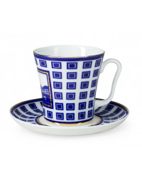LOMONOSOV IMPERIAL PORCELAIN COFFEE LATTE HOT CHOCOLATE MUG STARO-KALINKIN BRIDGE 360 ml/12.2 fl.oz