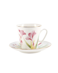 LOMONOSOV IMPERIAL BONE CHINA PORCELAIN ESPRESSO CUP BLACK COFFEE AQUARELLE 80 ml/2.7 fl.oz