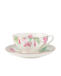 LOMONOSOV IMPERIAL BONE CHINA PORCELAIN TEA CUP DOME AQUARELLE 300 ml/10.1 fl.oz