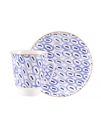 LOMONOSOV IMPERIAL BONE CHINA PORCELAIN ESPRESSO CUP MAY MOOD EASY 165 ml 5.6 fl.oz