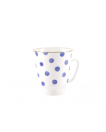 LOMONOSOV IMPERIAL BONE CHINA PORCELAIN ESPRESSO CUP MAY MOOD POLKA DOT 165 ml 5.6 fl.oz