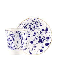 LOMONOSOV IMPERIAL BONE CHINA PORCELAIN ESPRESSO CUP MAY MOOD SPLASH 165 ml 5.6 fl.oz
