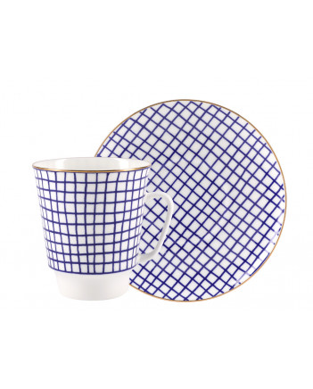 LOMONOSOV IMPERIAL BONE CHINA PORCELAIN ESPRESSO CUP MAY MOOD TWEED 165 ml 5.6 fl.oz