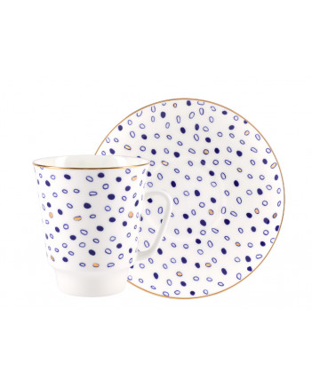 LOMONOSOV IMPERIAL BONE CHINA PORCELAIN ESPRESSO CUP MAY MOOD GLARE 165 ml 5.6 fl.oz