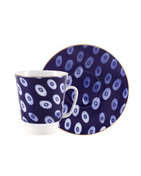 LOMONOSOV IMPERIAL BONE CHINA PORCELAIN ESPRESSO CUP MAY MOOD GENTLE 165 ml 5.6 fl.oz