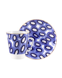 LOMONOSOV IMPERIAL BONE CHINA PORCELAIN ESPRESSO CUP MAY MOOD CHEER 165 ml 5.6 fl.oz