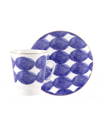 LOMONOSOV IMPERIAL BONE CHINA PORCELAIN ESPRESSO CUP MAY MOOD COSY 165 ml 5.6 fl.oz