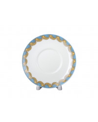 LOMONOSOV IMPERIAL BONE CHINA PORCELAIN ESPRESSO CUP BILIBINA GOLDEN FISH FAIRYTALE 180 ml 6.1 oz