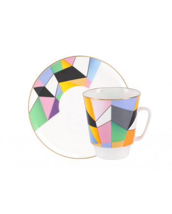 LOMONOSOV IMPERIAL BONE CHINA PORCELAIN ESPRESSO CUP MAY MOTION-1 165 ml/5.6 fl.oz