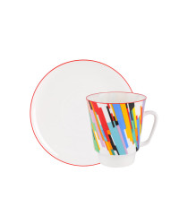 LOMONOSOV IMPERIAL BONE CHINA PORCELAIN ESPRESSO CUP MAY MOTION-2 165 ml/5.6 fl.oz