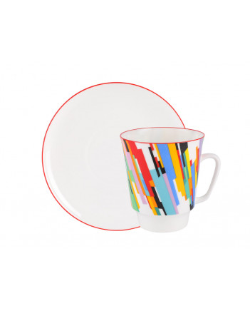 LOMONOSOV IMPERIAL BONE CHINA PORCELAIN ESPRESSO CUP MAY MOTION-2 165 ml/5.6 fl.oz