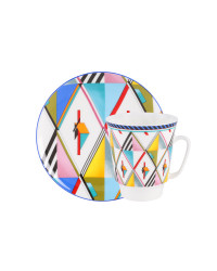 LOMONOSOV IMPERIAL BONE CHINA PORCELAIN ESPRESSO CUP MAY MOTION-3 165 ml/5.6 fl.oz