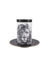 LOMONOSOV IMPERIAL PORCELAIN COFFEE LATTE HOT CHOCOLATE MUG TOTEM ANIMAL LION 390 ML/13.2 FL.OZ