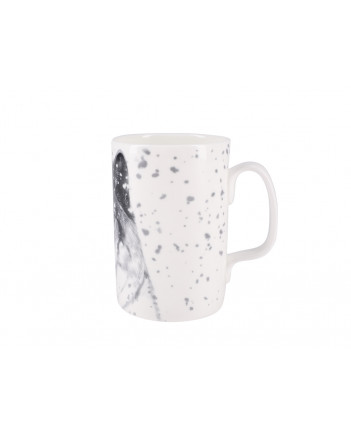 LOMONOSOV IMPERIAL PORCELAIN COFFEE LATTE HOT CHOCOLATE MUG TOTEM ANIMAL WOLF 390 ML/13.2 FL.OZ