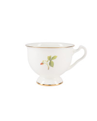 LOMONOSOV IMPERIAL BONE CHINA PORCELAIN ESPRESSO CUP AISEDORA STRAWBERRY 240 ml/8.1 fl.oz