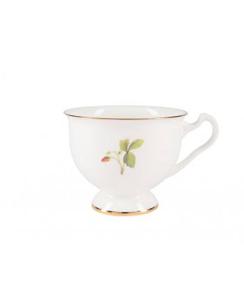 LOMONOSOV IMPERIAL BONE CHINA PORCELAIN ESPRESSO CUP AISEDORA STRAWBERRY 240 ml/8.1 fl.oz