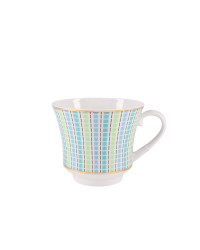 LOMONOSOV IMPERIAL PORCELAIN TEACUP AND SAUCER BANQUET DUBLIN 220 ml 7.4 oz
