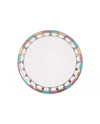 LOMONOSOV IMPERIAL PORCELAIN TEACUP AND SAUCER RADIANT GEOMETRY 235 ML/8 OZ