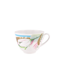 LOMONOSOV IMPERIAL PORCELAIN TEACUP TRIO SPRING AROMA 230 ML/7.8 OZ