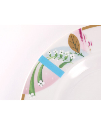 LOMONOSOV IMPERIAL PORCELAIN TEACUP TRIO SPRING AROMA 230 ML/7.8 OZ
