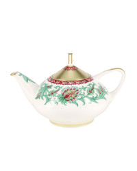 LOMONOSOV IMPERIAL BONE CHINA PORCELAIN TEA SET SERVICE ORIENTAL FLOWER DOME 20 items