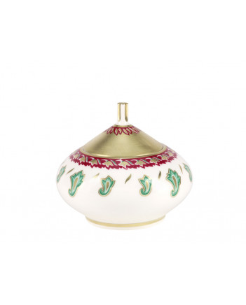 LOMONOSOV IMPERIAL BONE CHINA PORCELAIN TEA SET SERVICE ORIENTAL FLOWER DOME 20 items