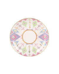  LOMONOSOV IMPERIAL PORCELAIN TEACUP AND SAUCER TULIP PEACOCK FEATHER 250 ML/8.45 OZ