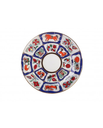 LOMONOSOV IMPERIAL PORCELAIN COOKIE PASTRY DISH RUSSIAN LUBOK TULIP