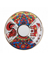 LOMONOSOV IMPERIAL PORCELAIN COOKIE PASTRY DISH FOLK PATTERNS