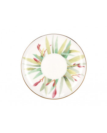 LOMONOSOV IMPERIAL BONE CHINA PORCELAIN TEACUP TRIO SET APPLE AQUARELLE 160 ml/5.4 fl.oz