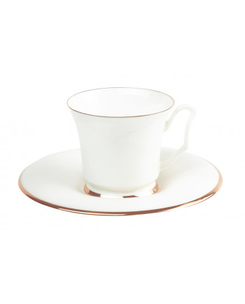 LOMONOSOV IMPERIAL BONE CHINA PORCELAIN COFFEE SET SERVICE GOLDEN EDGE YULIA 15 items